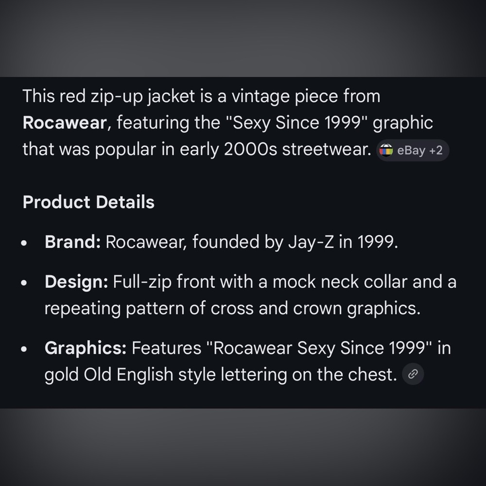 Vintage Rocawear Red Zip-Up jacket - Picture 5 of 5